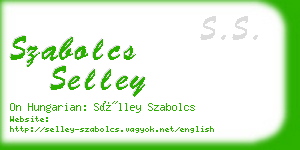 szabolcs selley business card